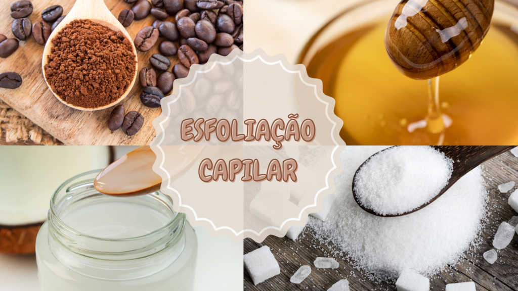 Esfoliação capilar com ingredientes naturais facilmente encontrados na sua cozinha. 