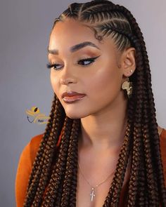 Penteados para cabelos crespos - Tranças Box Braids